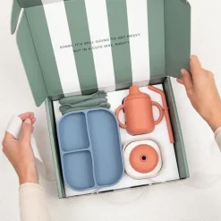 Bella Tunno Gift For Toddler|Gifts Over $50*- Little Bites Bundle, Baby Feeding Set, 100% Food-Grade Silicone, Jungle Safari