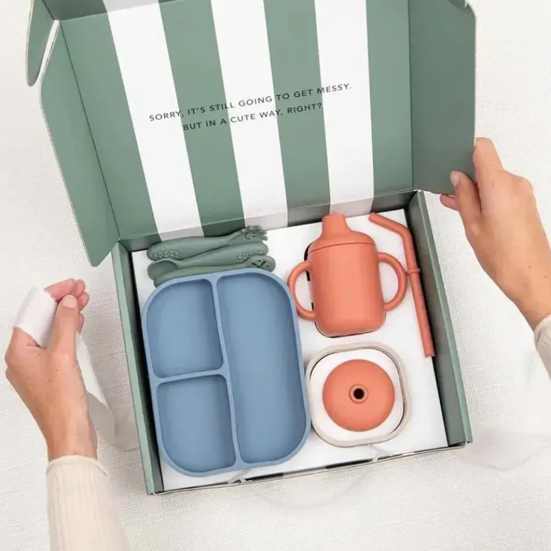 Bella Tunno Gift For Toddler|Gifts Over $50*- Little Bites Bundle, Baby Feeding Set, 100% Food-Grade Silicone, Jungle Safari