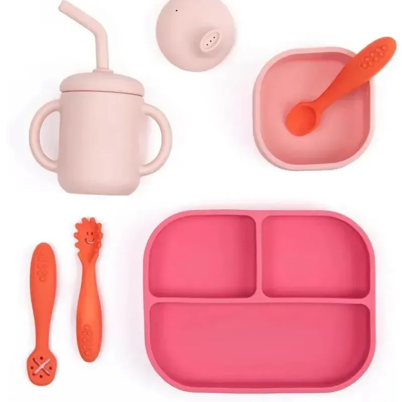 Bella Tunno Gift For Toddler|Gifts Over $50*- Little Bites Bundle, Baby Feeding Set, 100% Food-Grade Silicone, Garden Party