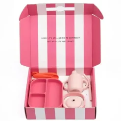 Bella Tunno Gift For Toddler|Gifts Over $50*- Little Bites Bundle, Baby Feeding Set, 100% Food-Grade Silicone, Garden Party