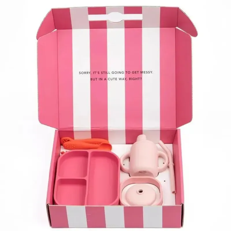 Bella Tunno Gift For Toddler|Gifts Over $50*- Little Bites Bundle, Baby Feeding Set, 100% Food-Grade Silicone, Garden Party