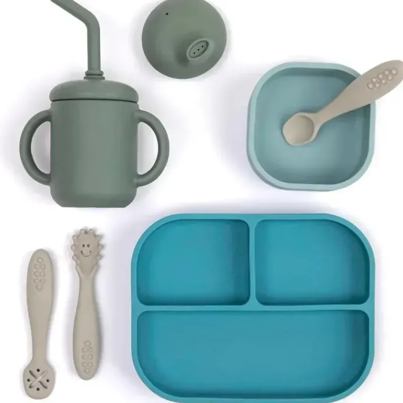 Bella Tunno Gift For Toddler|Gifts Over $50*- Little Bites Bundle, Baby Feeding Set,100% Food-Grade Silicone, Underwater World