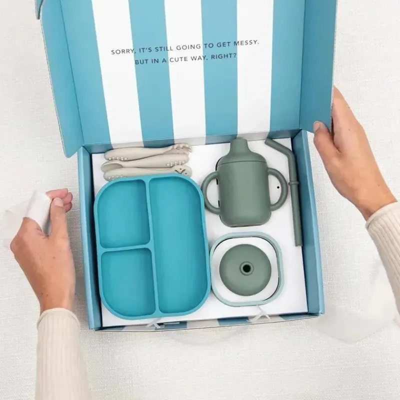 Bella Tunno Gift For Toddler|Gifts Over $50*- Little Bites Bundle, Baby Feeding Set,100% Food-Grade Silicone, Underwater World