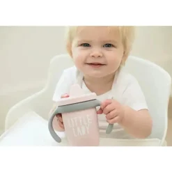 Bella Tunno Straw, Sippy & Training Cups|Dishes, Utensils & Food Containers*- Little Lady Happy Sippy Cup, Light Pink