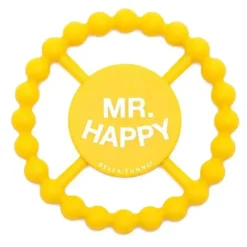 Bella Tunno Rattles & Teethers|Toys For 0-12 Months*- Mr Happy Teether, Yellow
