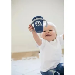 Bella Tunno Straw, Sippy & Training Cups|Dishes, Utensils & Food Containers*- The Man Happy Sippy Cup, Navy