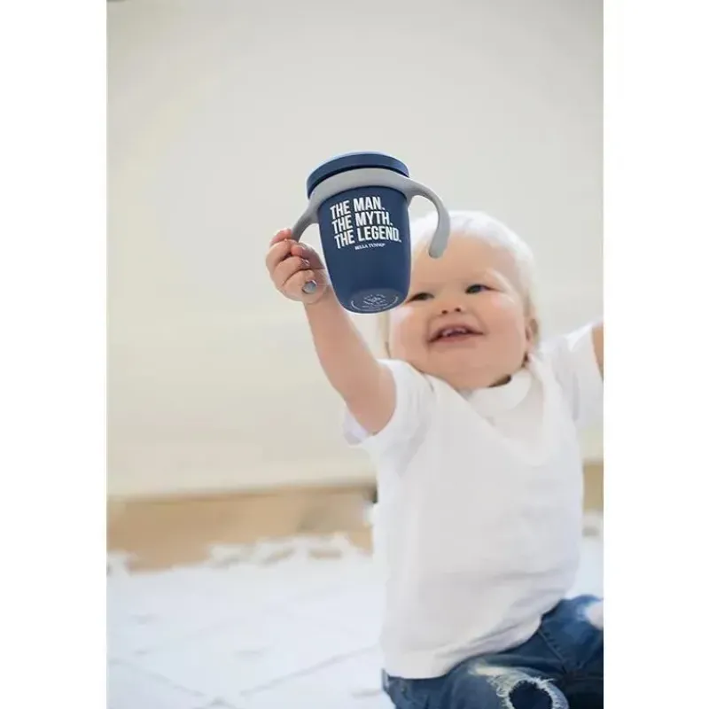 Bella Tunno Straw, Sippy & Training Cups|Dishes, Utensils & Food Containers*- The Man Happy Sippy Cup, Navy