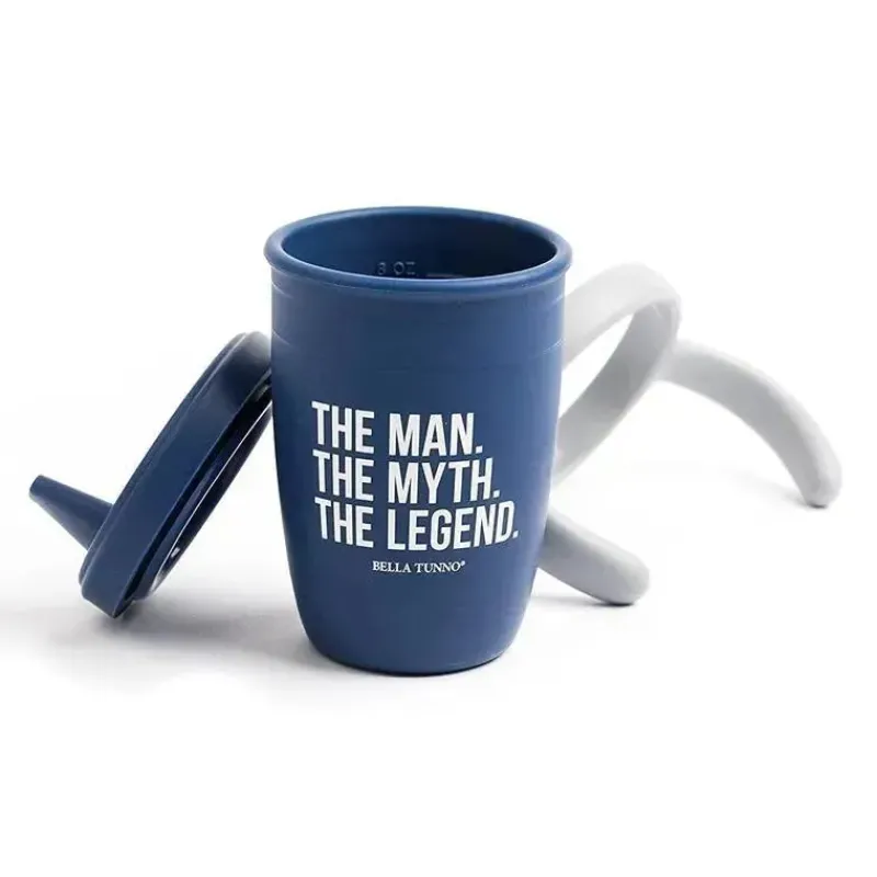 Bella Tunno Straw, Sippy & Training Cups|Dishes, Utensils & Food Containers*- The Man Happy Sippy Cup, Navy