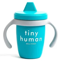 Bella Tunno Straw, Sippy & Training Cups|Dishes, Utensils & Food Containers*- Tiny Human Happy Sippy Cup, Blue