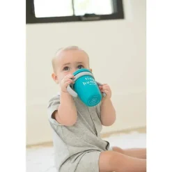 Bella Tunno Straw, Sippy & Training Cups|Dishes, Utensils & Food Containers*- Tiny Human Happy Sippy Cup, Blue
