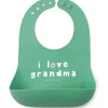 Bella Tunno Gift For Baby|Bibs*- Wonder Bib, Silicone Baby Bib, Non-toxic BPA Free, I Love Grandma