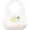 Bella Tunno Gift For Baby|Bibs*- Wonder Bib, Silicone Baby Bib for Girls & Boys, Non-toxic BPA Free Soft Silicone Bib, I Love Mom