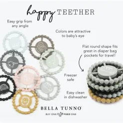 Bella Tunno Rattles & Teethers|Toys For 0-12 Months*Alexa Happy Teether