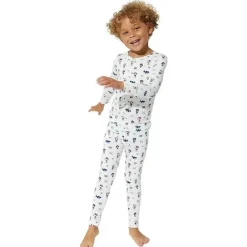 Bellabu Bear Organic|Baby Sleepwear*- Baby Boys Pirate Long Sleeve Shirt & Pants Pajama Set