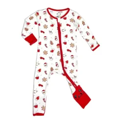 Bellabu Bear Christmas Clothing*- Christmas Cookies Bamboo Convertible Footie