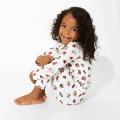 Bellabu Bear Christmas Clothing*- Christmas Cookies Bamboo Kids Pajamas Two-Piece Set