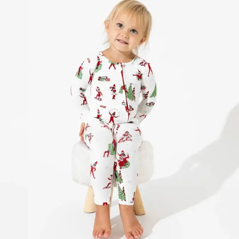 Bellabu Bear Christmas Clothing*- Christmas Pajamas: The Elf On The Shelf Bamboo Sleepwear