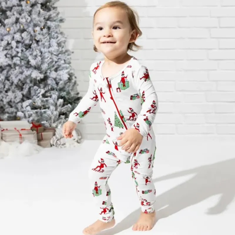 Bellabu Bear Christmas Clothing*- Christmas Pajamas: The Elf On The Shelf Bamboo Sleepwear