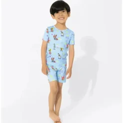 Bellabu Bear Baby Sleepwear*- Good Vibes Bamboo Spongebob Squarepants Kids Pajama Short Set