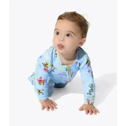 Kids Bellabu Bear Gift For Kids|Baby Sleepwear*- Good Vibes Bamboo Convertible Footie Spongebob Squarepants