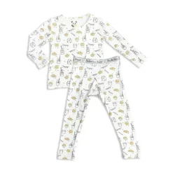 Bellabu Bear Organic|Baby Sleepwear*- Milk and Cookies Kids Bamboo Pajamas