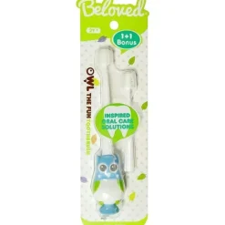 Beloved Oral & Nasal Care*Owl The Fun Kids Toothbrush Blue 2Y +