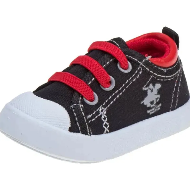 Josmo Baby Shoes*Beverly Hills Polo Club - Infant Boys A/C Sneakers, Black/Red