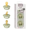 Bibs Gift For Baby|Gifts Up To $25*- Pacifiers 0-6 Months, 3-Pack Soothers, BPA-Free Symmetrical Nipple, Sage