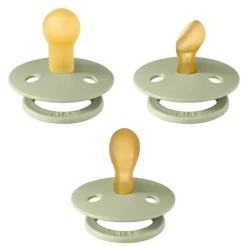 Bibs Gift For Baby|Gifts Up To $25*- Pacifiers 0-6 Months, 3-Pack Soothers, BPA-Free Symmetrical Nipple, Sage