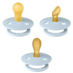 Bibs Gift For Baby|Gifts Up To $25*- Pacifiers 0-6 Months, 3-Pack Soothers, BPA-Free Symmetrical Nipple, Baby Blue