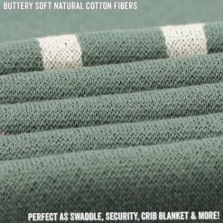 Bleu La La Blankets & Quilts*- 100% Luxury Cotton Receiving Swaddle Baby Blanket - Deer