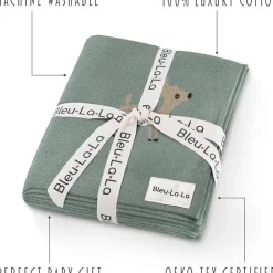 Bleu La La Blankets & Quilts*- 100% Luxury Cotton Receiving Swaddle Baby Blanket - Deer
