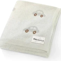 Bleu La La Blankets & Quilts*- 100% Luxury Cotton Receiving Swaddle Baby Blanket, Cars Cream