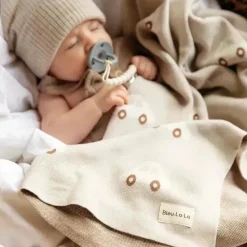 Bleu La La Blankets & Quilts*- 100% Luxury Cotton Receiving Swaddle Baby Blanket, Cars Cream