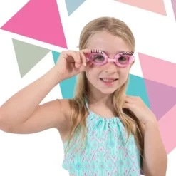 Bling2o Goggles & Swimming Masks*Bling 2O - Girls' Glam Splash Lash Swimming Goggles with UV Protection, Ages 3+, Pink