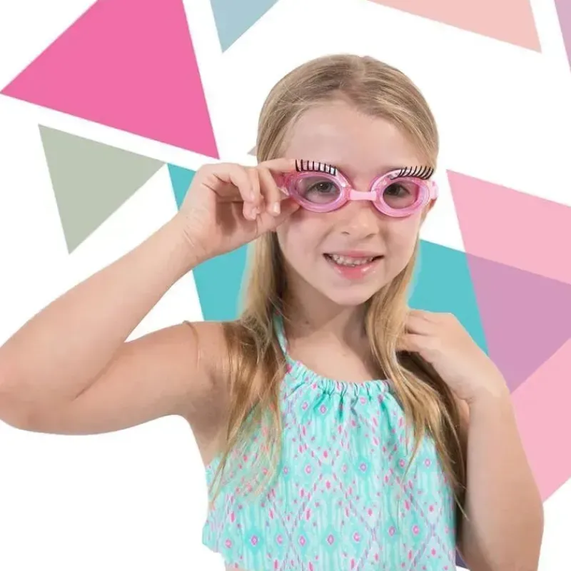 Bling2o Goggles & Swimming Masks*Bling 2O - Girls' Glam Splash Lash Swimming Goggles with UV Protection, Ages 3+, Purple