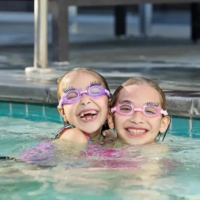 Bling2o Goggles & Swimming Masks*Bling 2O - Girls' Glam Splash Lash Swimming Goggles with UV Protection, Ages 3+, Purple