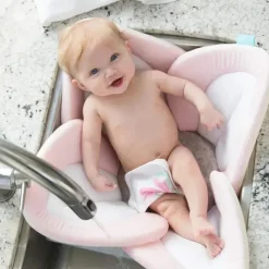 Blooming Bath Bath Tubs & Seats*Blooming Baby Lotus - Pink/White/Gray