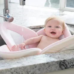 Blooming Bath Bath Tubs & Seats*Blooming Baby Lotus - Pink/White/Gray