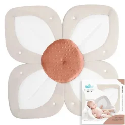 Blooming Bath Gift For Baby|Gifts From $25 To $50*- Lotus Flower Bath Mat Sink Cushion, Clay