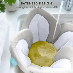 Blooming Bath Gift For Baby|Gifts From $25 To $50*- Lotus Flower Bath Mat Sink Cushion, Clay
