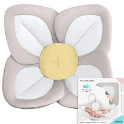 Blooming Bath Bath Accessories & Organization*- Lotus Plush Minky Baby Sink Bathtub Cushion, Grey