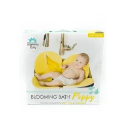 Blooming Bath Bath Tubs & Seats*Bloomingbath.com - Poppy Flower Bath Mat - Sink Bathtub Cushion for Baby, Yellow
