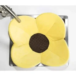 Blooming Bath Bath Tubs & Seats*Bloomingbath.com - Poppy Flower Bath Mat - Sink Bathtub Cushion for Baby, Yellow