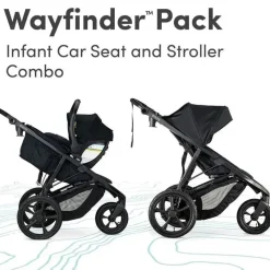 Britax Lightweight Strollers*BOB - Gear Wayfinder Travel System, Infant Car Seat and Stroller Combo