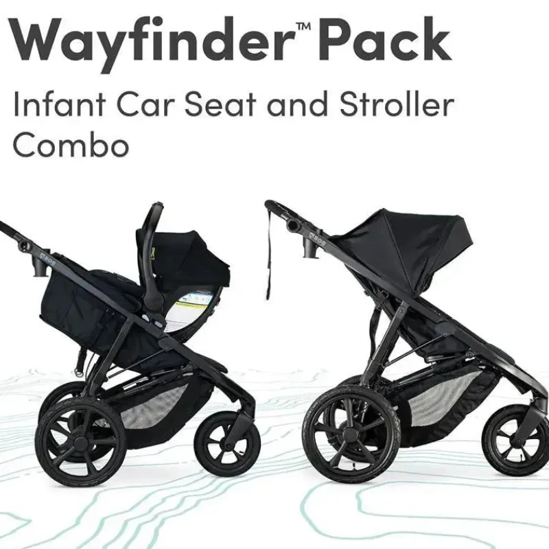 Britax Lightweight Strollers*BOB - Gear Wayfinder Travel System, Infant Car Seat and Stroller Combo