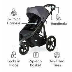 Britax Jogging Strollers*BOB - Wayfinder Jogging Stroller, Storm