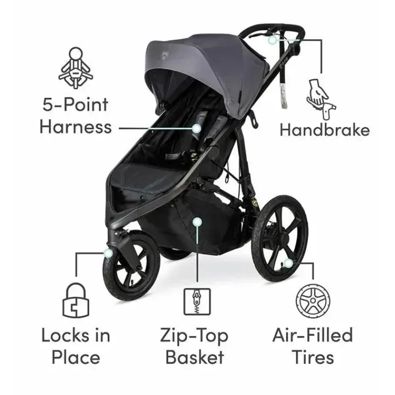 Britax Jogging Strollers*BOB - Wayfinder Jogging Stroller, Storm