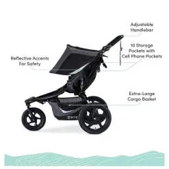 BOB Double Strollers*Jogging Stroller Double In Black