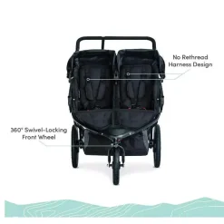 BOB Double Strollers*Jogging Stroller Double In Black
